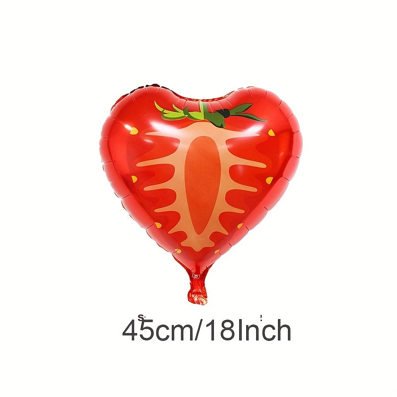 24pcs Fruit Party Decoration Balloons 18 inch Aluminum Foil Balloons