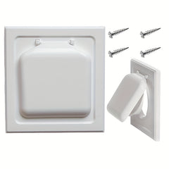 Outdoor Dual Door Dryer Vent Cover 10-16 cm UV Resistant Plastic