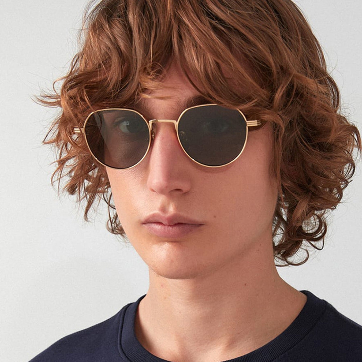 Men's Irregular Metal Sunglasses Personality Shades
