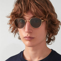 Men's Irregular Metal Sunglasses Personality Shades