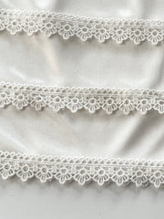 Lace Trim Solid Skirt Stretch Half Slips Petticoat Women's Underwear