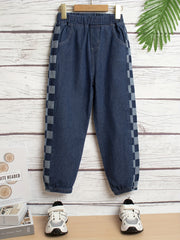 Boys Tapered Jeans with Elastic Waistband