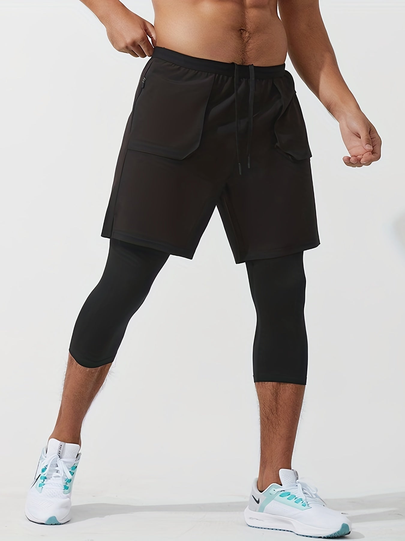 2 Pack Quick Drying Compression Leggings for Sports & Yoga