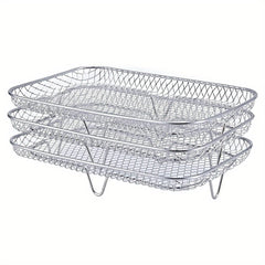 3 Tier Air Fryer Rack 304 Stainless Steel Stackable Dehydrator Racks
