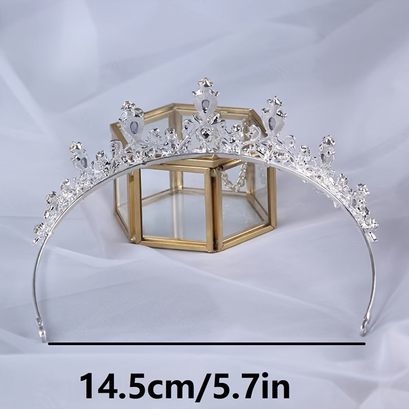 Crystal Bridal Princess Crown Wedding Tiara Rhinestone Hair Band