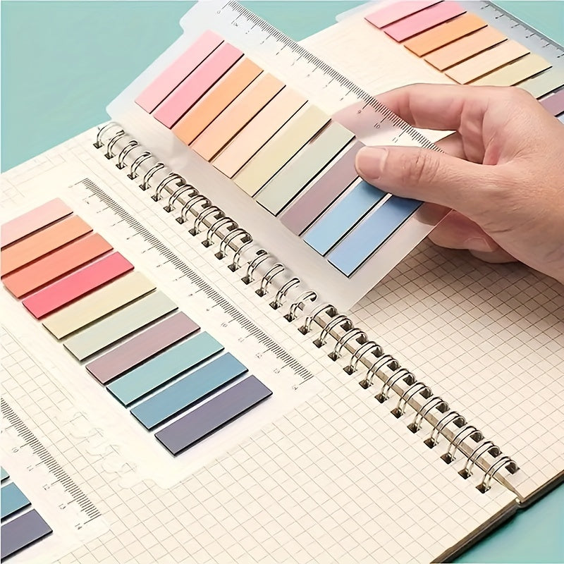 600 Writeable Adhesive Index Tabs Notepad With Ruler
