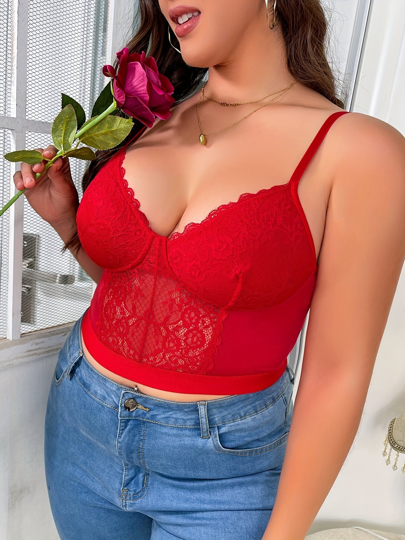  Sexy Bra Women's Plus Longline Bralette