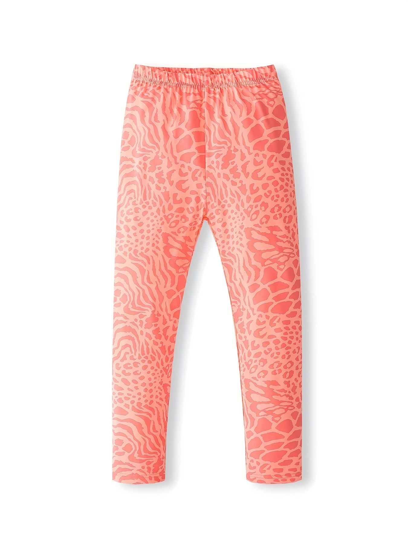 3pcs Leopard Leggings For Girls High Stretch Tight Pants