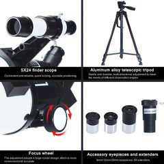 15X 150X Astronomical Telescope High Definition Opal 70MM