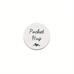 Stainless Steel Pocket Hug Coin Inspirational Gift For Men