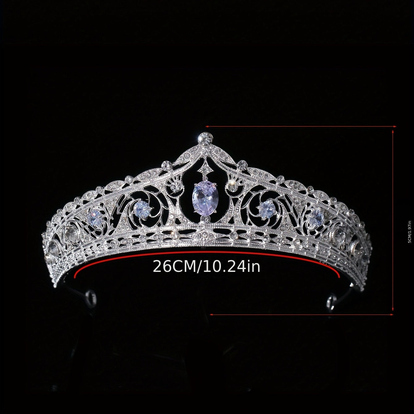 Bridal Rhinestone Crystal Crown Tiara Wedding Hair Accessories