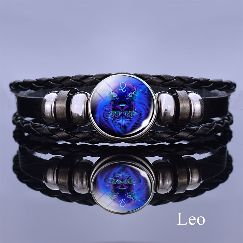 12 Constellation Luminous Bracelet Layer Woven Bracelet