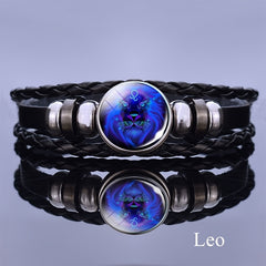 12 Constellation Luminous Bracelet Layer Woven Bracelet