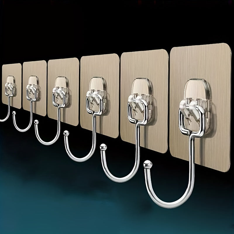 Large Adhesive Wall Hooks for Bathroom Kitchen Room - 40pcs