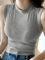 Ribbed Lounge Top Crew Neck Sleeve Women's Loungewear