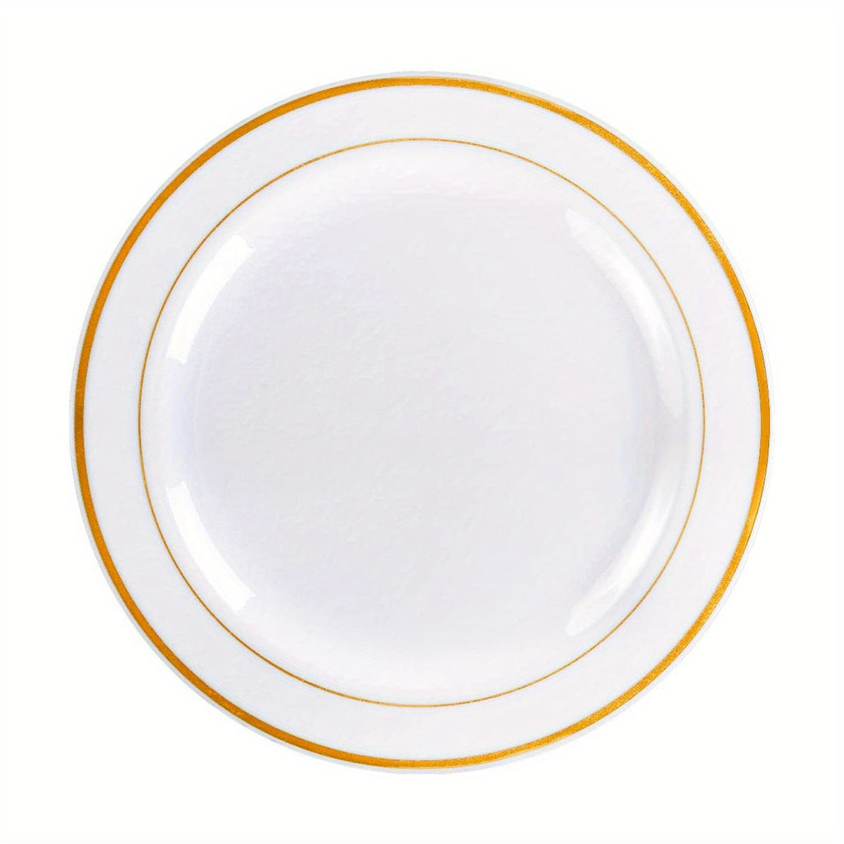 30pcs Fancy Wedding Plates with Golden Rim 19.05cm