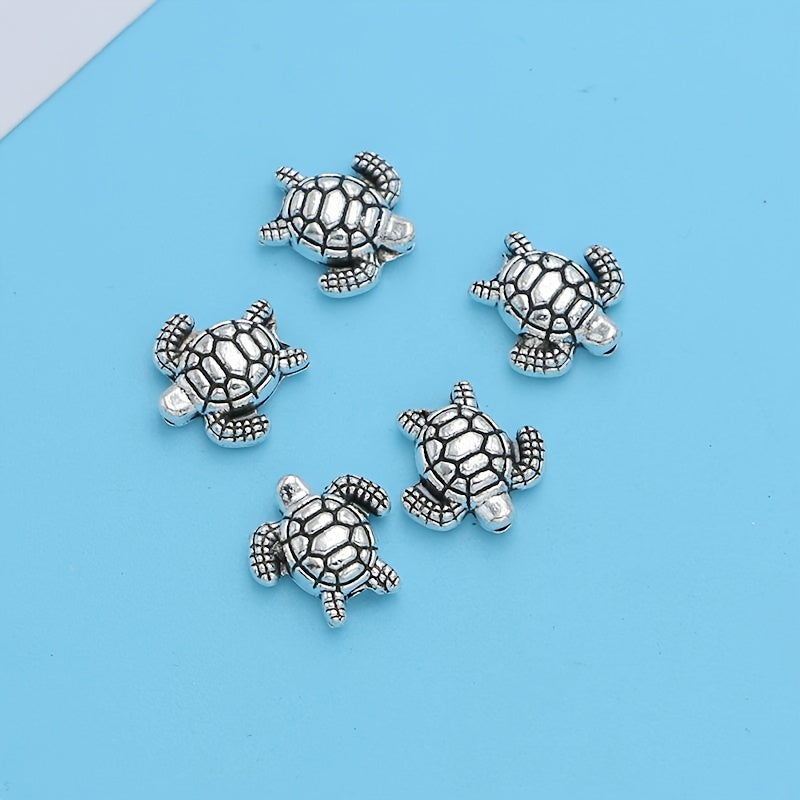 30 Pcs Turtle Loose Spacer Beads Jewelry Making DIY Accessories