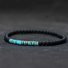Men's Frosted Stone Beads Bracelet Gift For Men