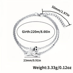 Letter Heart Beach Anklet Foot Jewelry