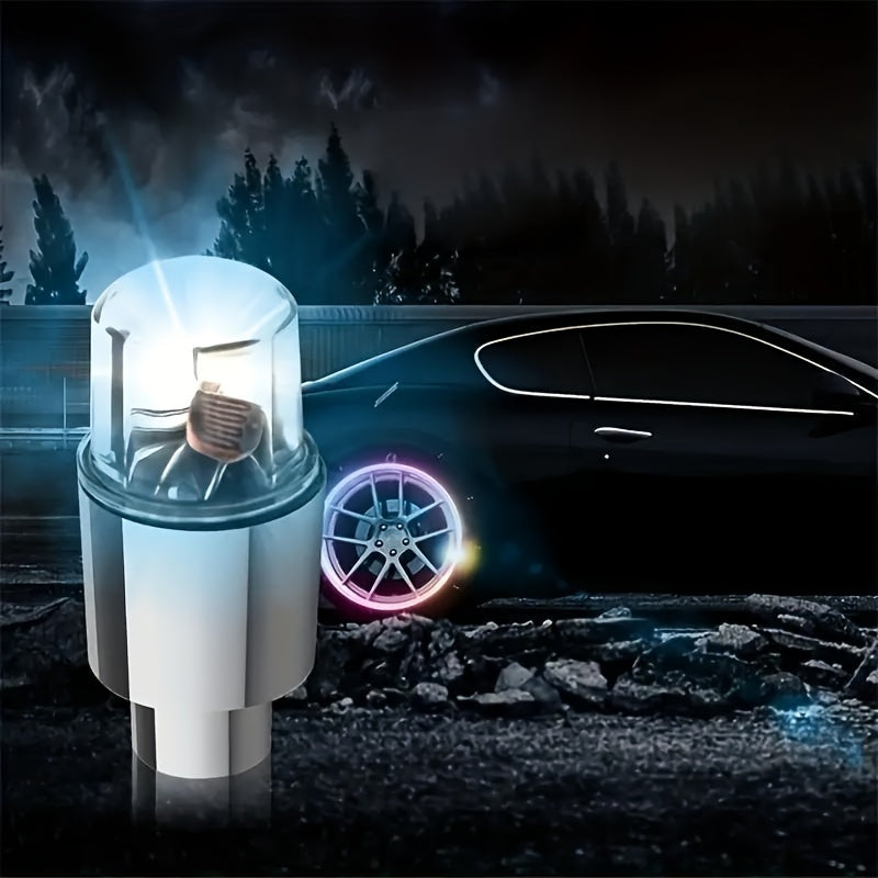 Promethfire LED Tire Valve Caps Neon Light - 2pcs