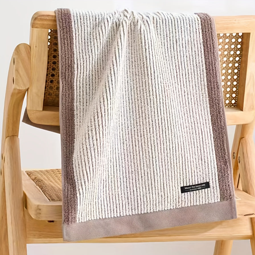 Cotton Striped Hand Towel Soft Skin-friendly Face Towel Highly Absorbent Towel