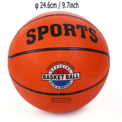 Rubber Basketball with Grip for Indoor and Outdoor Professional Competition