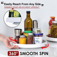 4pcs Lazy Susan Turntable Spice Organizer Rotating Seasoning Rack