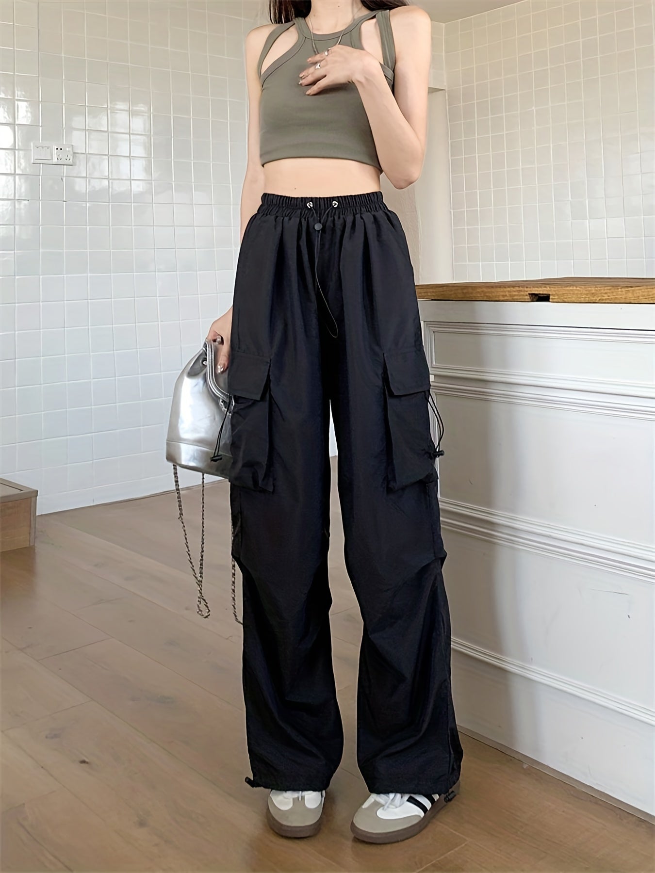 Wide Leg Cargo Pants Spring & Summer Casual Pants