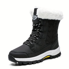 Women's Outdoor Snow Boots Warm Lace Up Platform Boots
