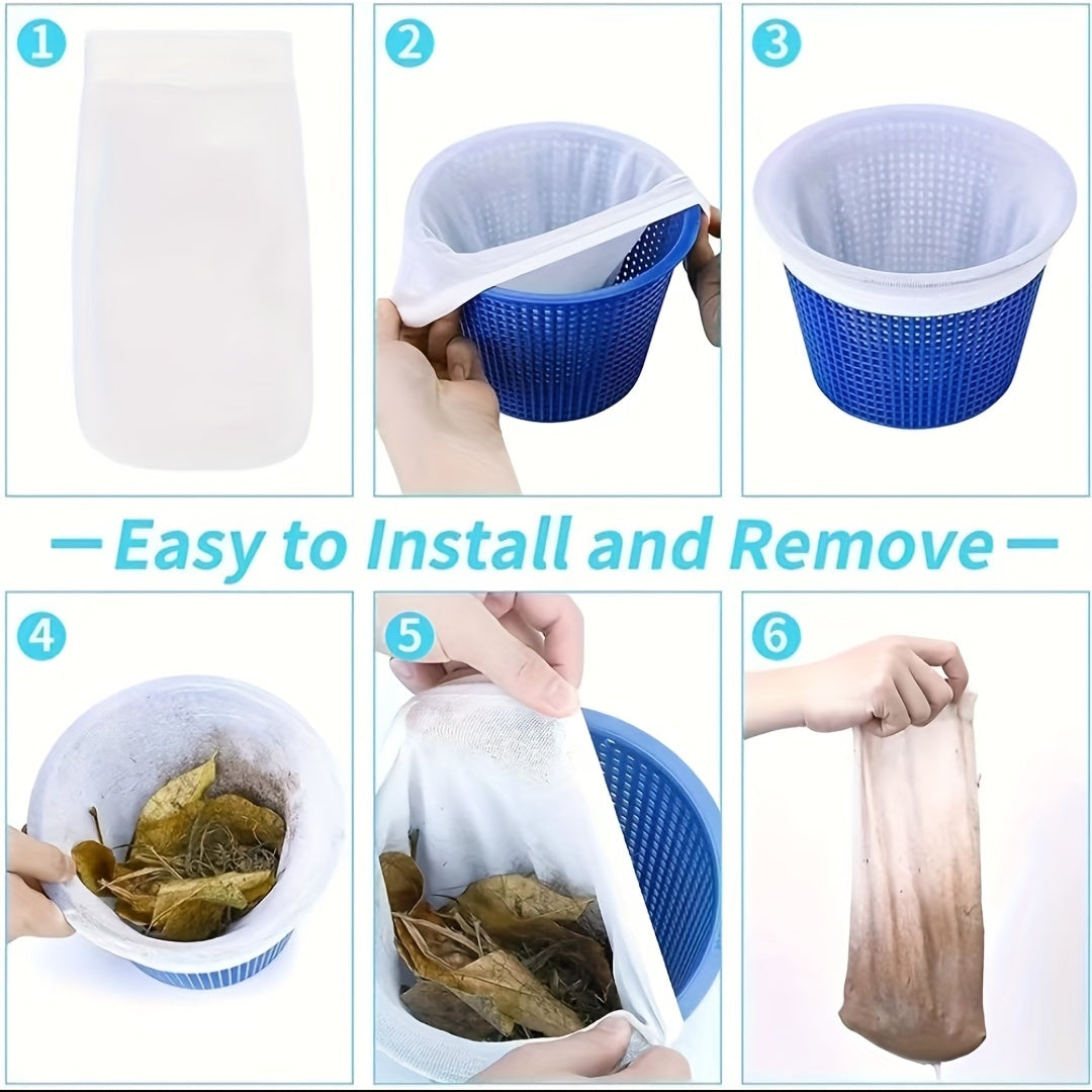 Pool Skimmer Socks Ultra Fine Mesh Filter Sock Net For Skimmer Baskets