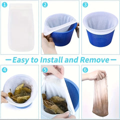 Pool Skimmer Socks Ultra Fine Mesh Filter Sock Net For Skimmer Baskets