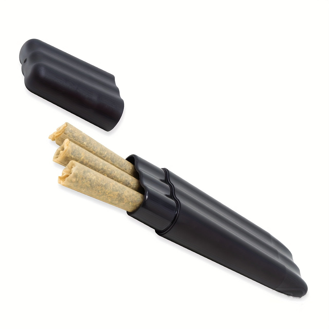 1pc 3-Tree Triple Preroll Cone Case Air Tight Storage for 3 Pre Rolled Cones