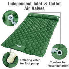 Inflatable Mattress with Pillow & Pump for Camping Travel