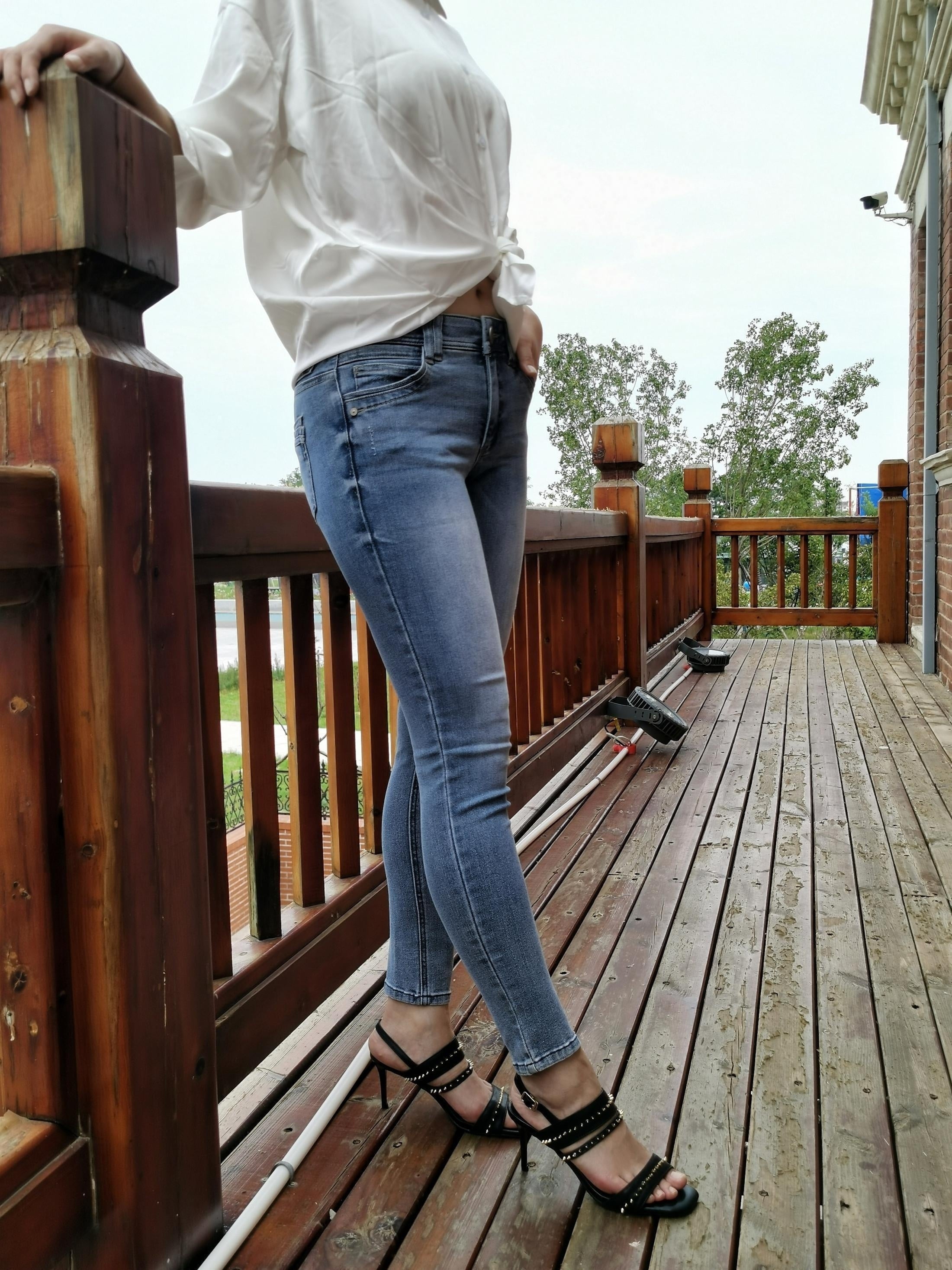  Button Fly Stretch Skinny Jeans
