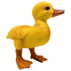Simulation Animal Toy Yellow Duck Model Desktop Computer Decoration