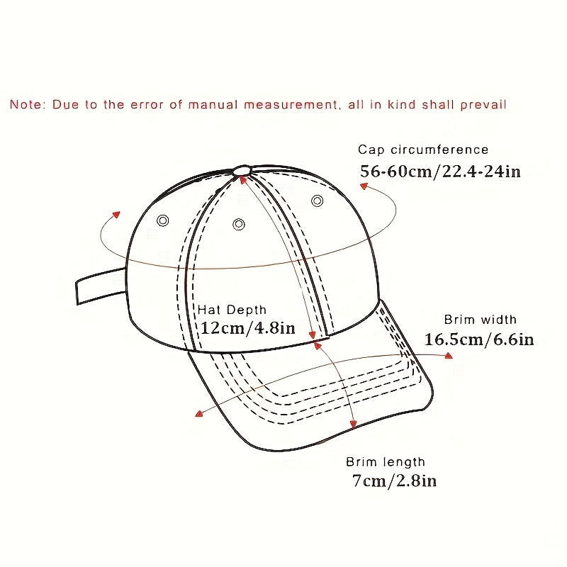 Unisex Sunshade Breathable Baseball Cap With Embroidery