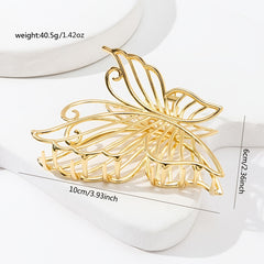 Hollow Butterfly Hair Clip Strong Hold for Thick Hair Accessories