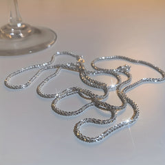 Wave Glitter Necklace for Women - Party Dating Gift Daily Decor