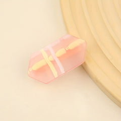 Pink Hair Clip Striped Duck Bill Clip Sweet Hair Accessory for Women Girls