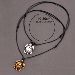 Men's Pendant Necklace Resin Turtle Pattern Pendant Casual Jewelry