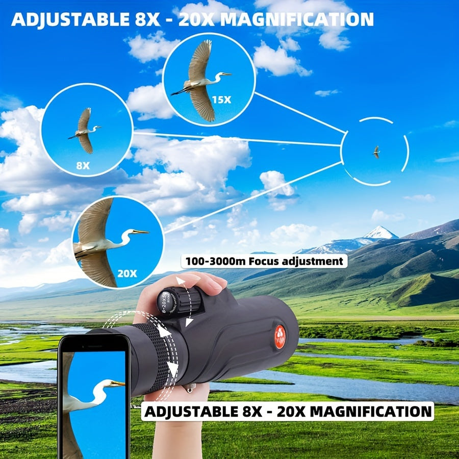 Dual Focus Prism Compact Monocular for Hiking