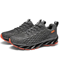 Men's Lace-up Sneakers Casual Fishscale Effect Walking Shoes