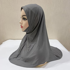 Girls Plain Soft Arab Hijab For 3 8Years Old