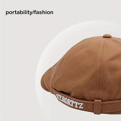 Adjustable Summer Casual Mens Peaked Cap Retro Letter Embroidery