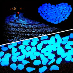 500pcs Glow in the Dark Pebbles for Magical Garden Landscaping