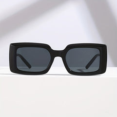 Square Frame Sunglasses Y2K Metal Hollow Temple Glasses UV400