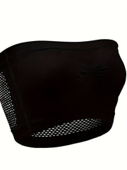 Strapless Bandeau Bra Hollow Out Stretch Underwear