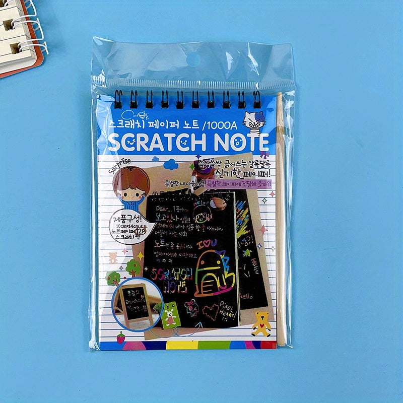 DIY Scratch Painting Student Graffiti Book Fun Scratch Book