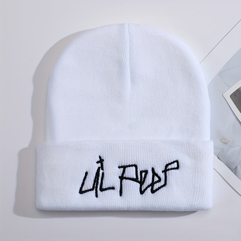 Lil Peep Cartoon Embroidered Warm Beanie Hat