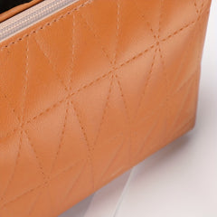 Portable PU Leather Toiletry Bag Waterproof Travel Storage